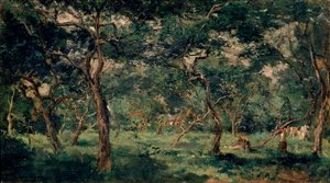Oliveraie, début des années 1870