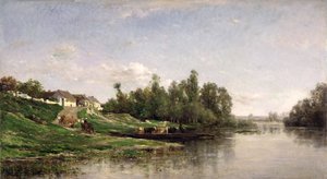 Scène de rivière - Charles Francois Daubigny