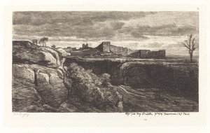 Ruines du château de Crémieux - Charles Francois Daubigny