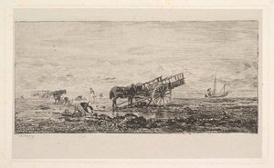La plage de Villerville, 1837-78