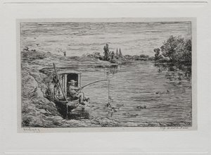 Le Voyage en Bateau : Le Moussaillon Pêchant (Pêche à la Ligne)