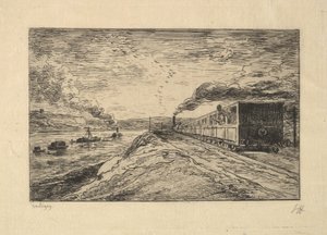 Le Départ, 1861 - Charles Francois Daubigny