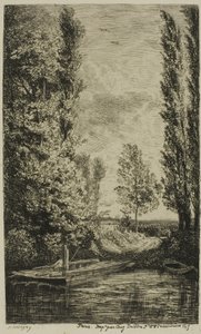 Le bac - Charles Francois Daubigny