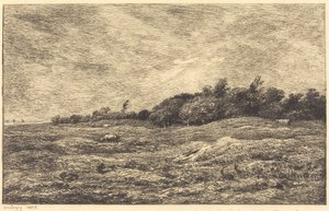 Le pré des Graves, à Villerville - Charles Francois Daubigny