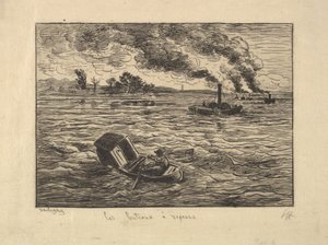 Les Bateaux à vapeur - Charles Francois Daubigny