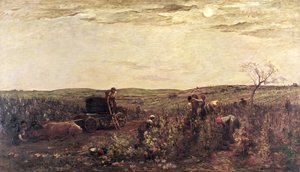La récolte du vin en Bourgogne, 1863 - Charles Francois Daubigny