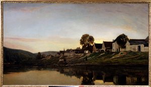 Village près de Bonnieres - Charles Francois Daubigny