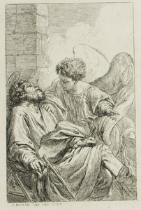 La vision de saint Joseph en Égypte - Charles Francois Hutin