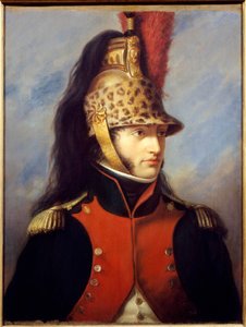 Portrait de Louis Bonaparte (1778-1846) en uniforme de colonel du 5e régiment de dragons. Peinture par Charles François Jalabert (1819-1901) 1852. Malmaison, musée du château - Charles François Jalabert