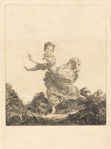 La fuite à dessein - Charles François Adrien Macret after Jean Honoré Fragonard