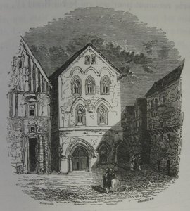 La Maison des Templiers à Louviers. Daubigny amp; John Quartley. - Charles Francois Daubigny