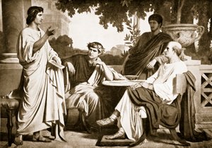 Virgile, Horace et Varius chez Mécène - Charles François Jalabert