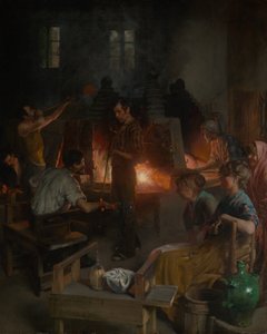 Souffleurs de verre de Murano - Charles Frederic Ulrich