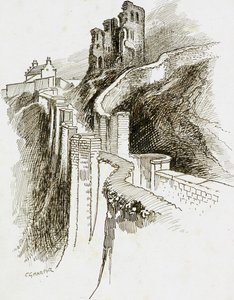 Château de Scarborough, North Yorkshire, 1892-1933 - Charles George Harper