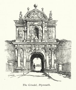 La Citadelle, Plymouth (lithographie)