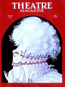 Danseuses de cabaret sur la couverture du magazine américain Théâtre Magazine, août 1924 (gravure) - Charles Gesmar