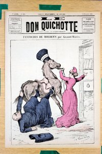 Couverture de "Le Don Quichotte", numéro 335, Satirique en couleurs - Charles Gilbert Martin