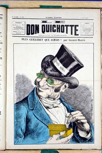 Couverture de "Don Quichotte", numéro 45, Satirique en couleurs - Charles Gilbert Martin