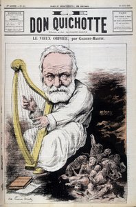 Le Vieux Orphée : caricature sur Victor Hugo et la Russie - par Gilbert-Martin (Gilbert Martin), dans « Don Quichotte » du 23/06/1882 - Charles Gilbert Martin