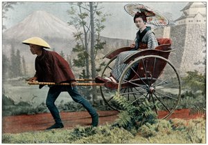 Pousse-pousse, Carrosse du Japon, vers 1890