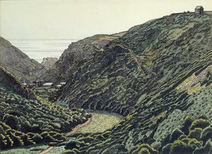 La vallée de Valency, Boscastle, Cornouailles - Charles Ginner