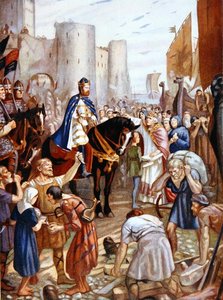Guillaume le Roux (1056-1100) à la Tour de Londres, illustration de 