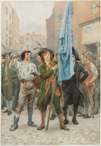Barnaby Rudge aidant à mener les émeutes de Gordon