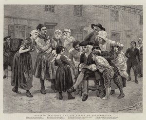 Hogarth dessinant la rue de Queenborough - Charles Green