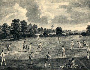 Match de Cricket à Mary-Le-Bone Fields, 1748, 1947