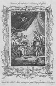 Édouard le Prince Noir servant Jean Roi de France son prisonnier, 1773 - Charles Grignion