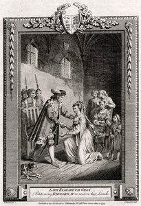 Lady Elizabeth Grey, suppliant Édouard IV de lui restituer ses terres