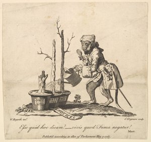 Cul-de-lampe au catalogue des tableaux exposés à Spring Garden, 7 mai 1761 - Charles Grignion