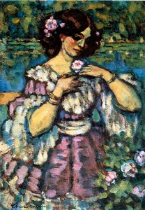 Femme avec une rose, 1901
