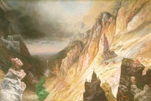 Chutes inférieures, Grand Canyon de la rivière Yellowstone - Charles H. Chapin
