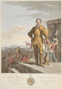 Richard Beauchamp (1381-1439) Comte de Warwick, Anno 1439, illustration de 