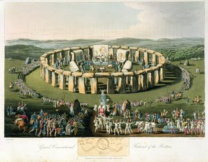Grand festival conventionnel des Bretons, aquatinte et publié par Robert Havell (1769-1832) 1815 (aquatinte) - Charles Hamilton Smith
