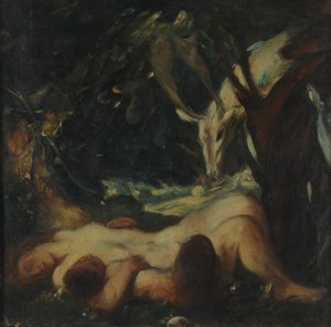 Étude pour La nymphe endormie