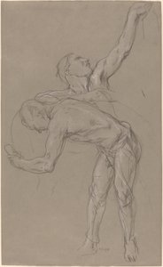 Deux figures masculines : Étude pour "Le Bon Samaritain"