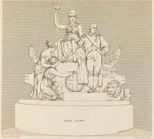 Monument au comte Howe - Charles Heath after Henry Corbould after John Flaxman