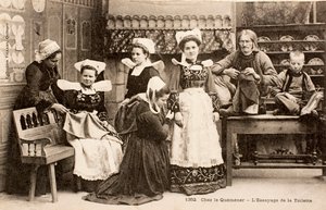 Famille bretonne, Bretagne, France - Augustus Kollner