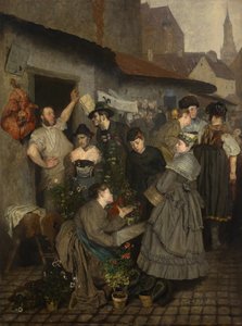 Au marché de Viktualien - Charles Henri Pille