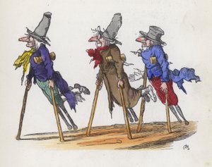 Trois mendiants handicapés - Charles Henry (after) Bennett