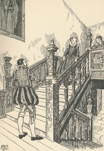 Escalier du 16ème siècle, 1931 - Charles Henry Bourne Quennell