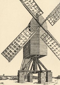 Un moulin à vent médiéval, 1931
