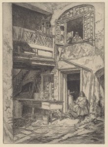 Une vieille cour (Nouvelle-Orléans) - Charles Henry White