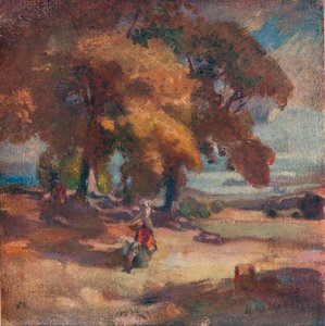 Les ramasseurs de noix, vers 1902 - Charles Hodge Mackie