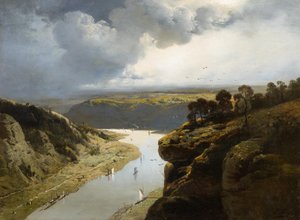 Allemand : Blick in das Tal der Rhone Vue sur la vallée du Rhône