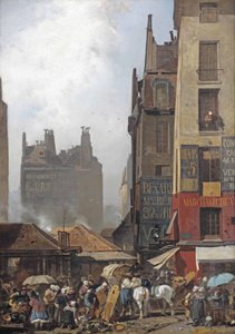 Souvenir de Paris : une journée animée sur un marché parisien