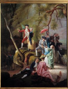 Divertissement champêtre Scène galante lors d