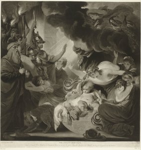 Hercule étrangle les deux serpents dans son berceau